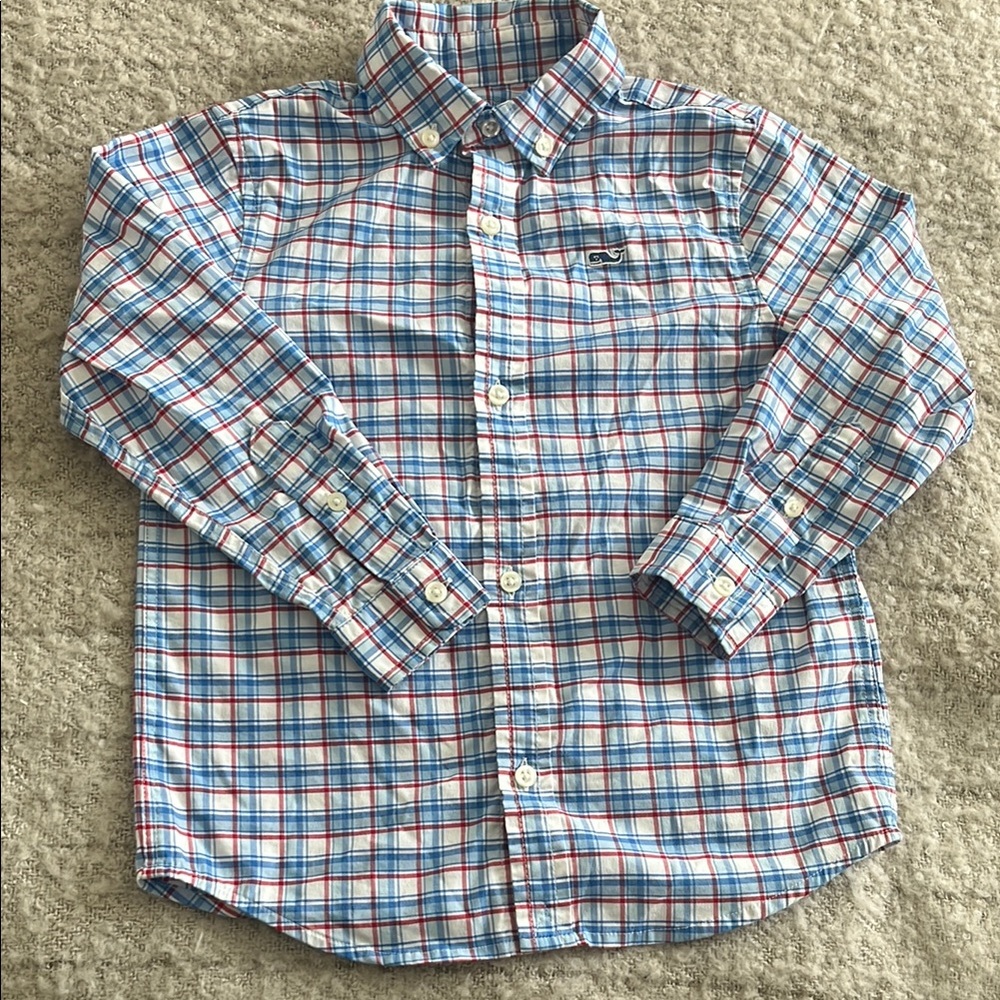 Vineyard Vines  Plaid Button-Up Shirt